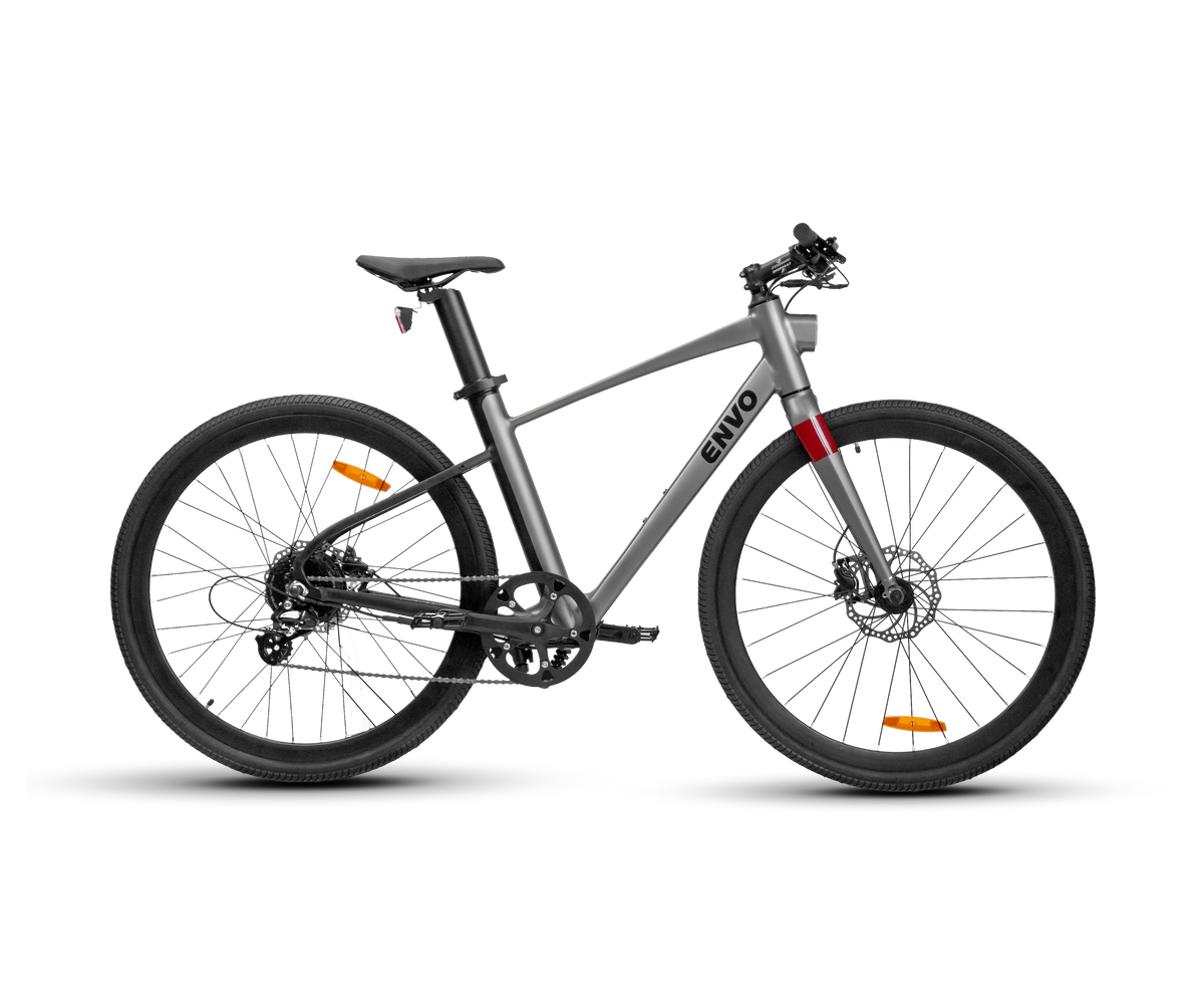 ENVO Stax electric road bike without fenders, side view