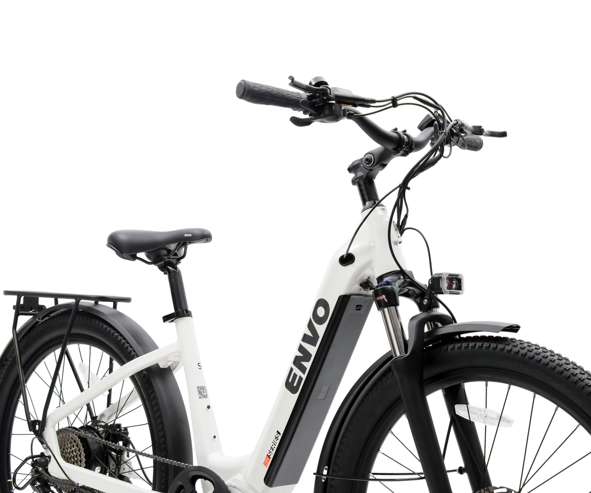 ENVO ST50 electric bike, handlebar and display detail