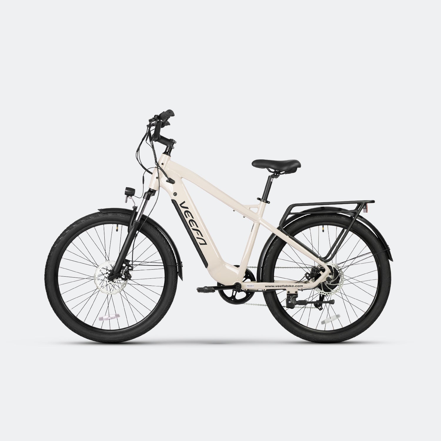 VEEFA M2 Warm Gray city electric bike Canada side view