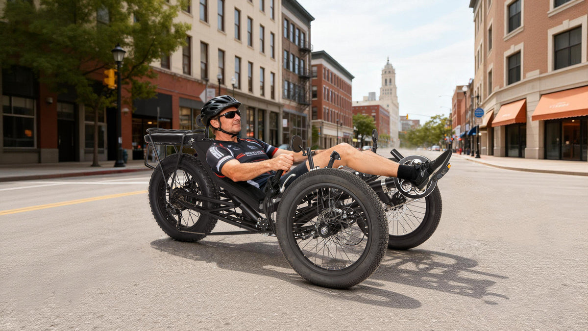 EUNORAU T1 Recumbent Electric Trike - official product image 4
