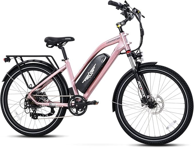 Addmotor CityPro E-43 step-thru commuter bike front angle