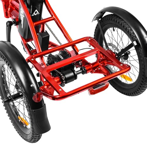 View of Addmotor CityTri E-310 folding electric trike parking view