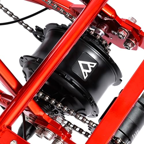 Addmotor CityTri E-310 folding electric trike showing road-ready angle
