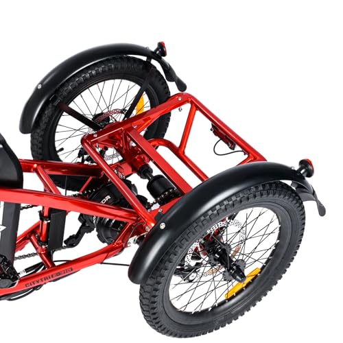 Addmotor CityTri E-310 folding electric trike seat and rear section