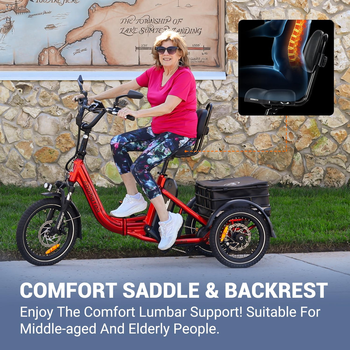 Addmotor CityTri E-310 rear cargo basket