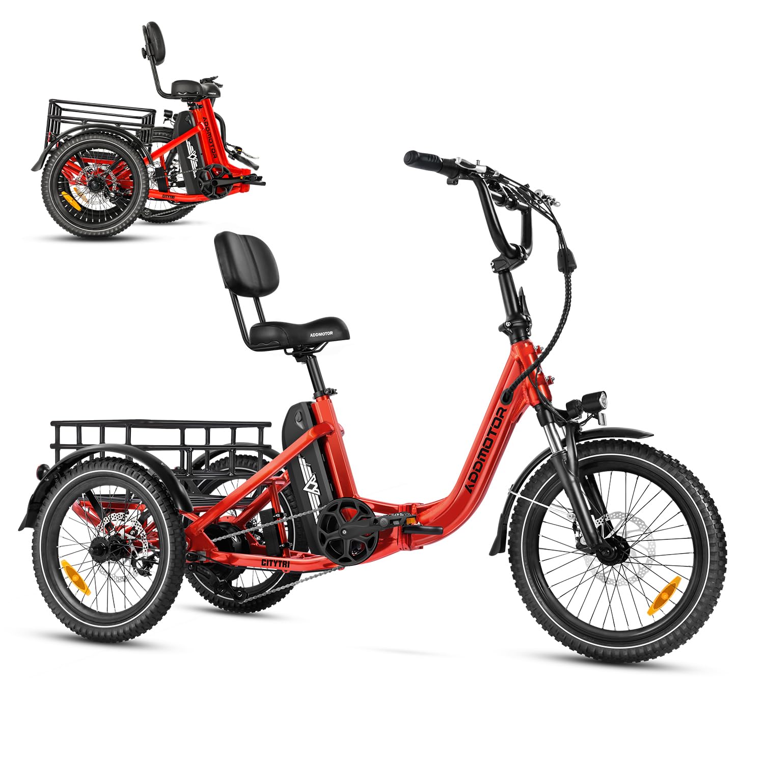 Addmotor CityTri E-310 trike front angle