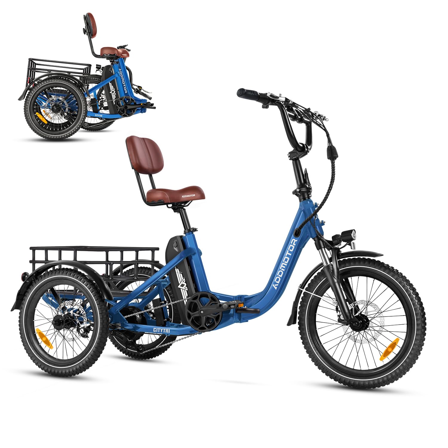 Addmotor CityTri E-310 trike front angle