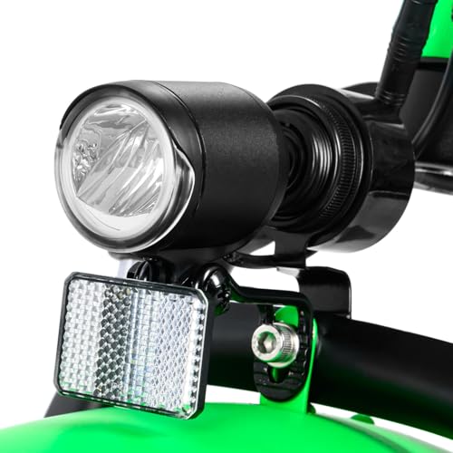 View of Addmotor M-360 semi-recumbent electric trike road-ready setup