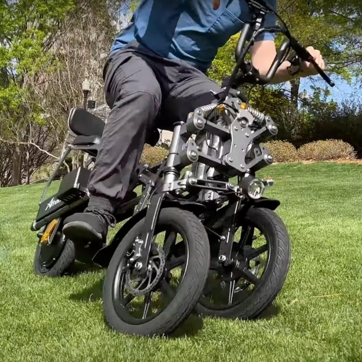 Afreda S6 folding trike front basket angle