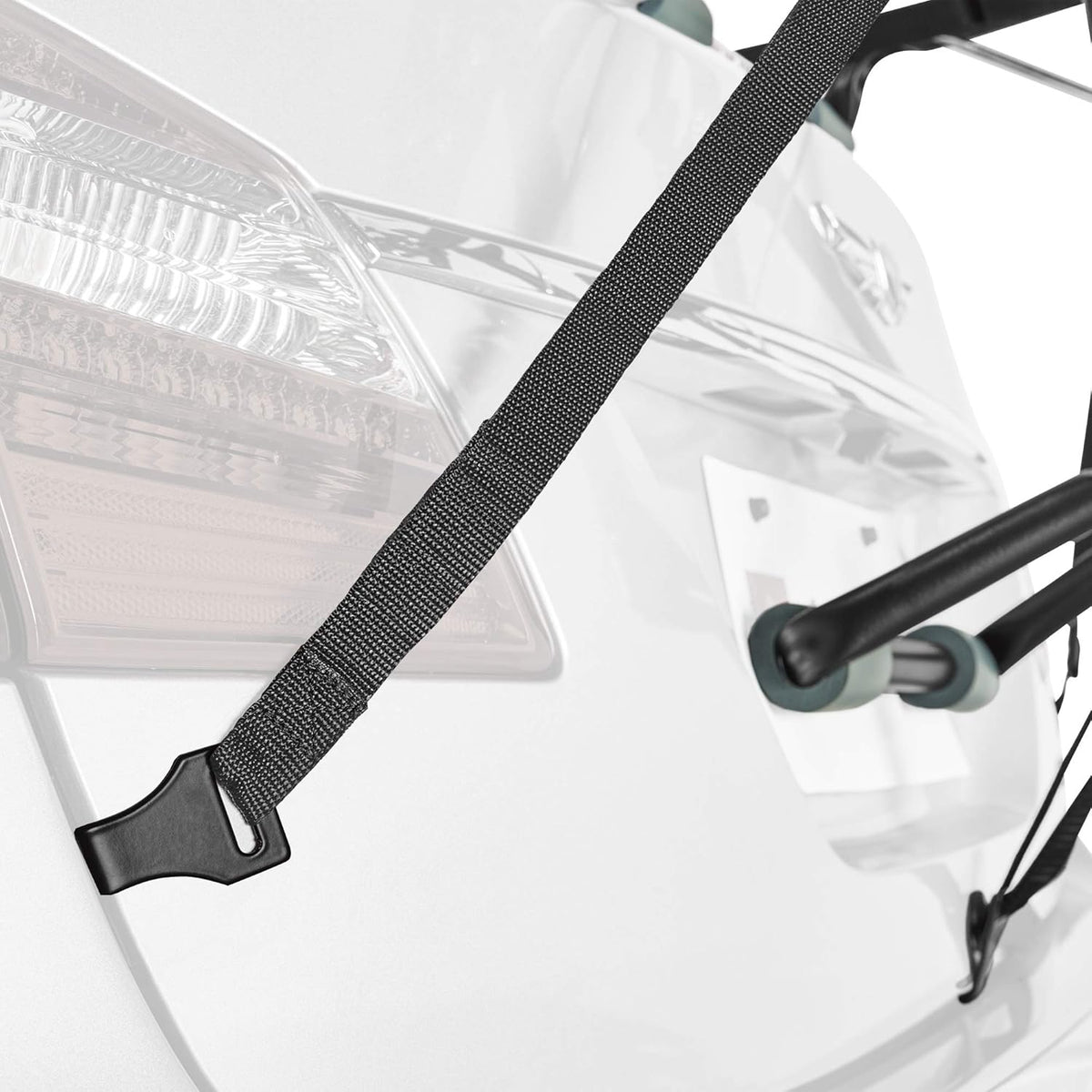 Allen Sports Deluxe 2-bike trunk mount rack install view Canada