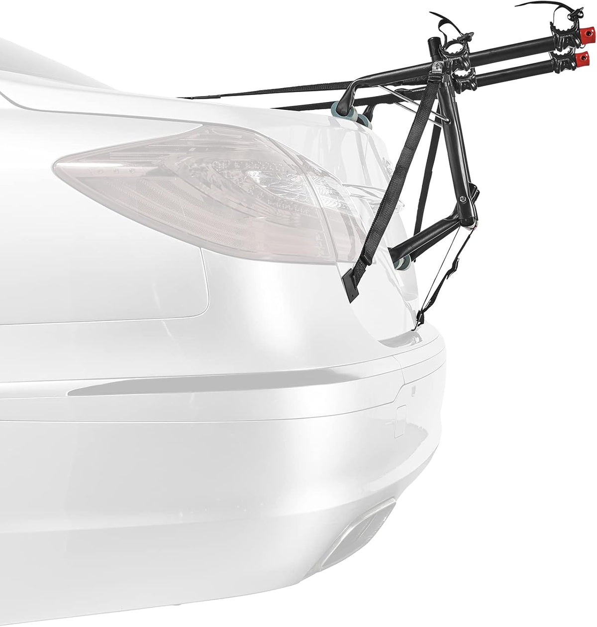 Allen Sports Deluxe 2-bike trunk mount rack mounted angle Canada