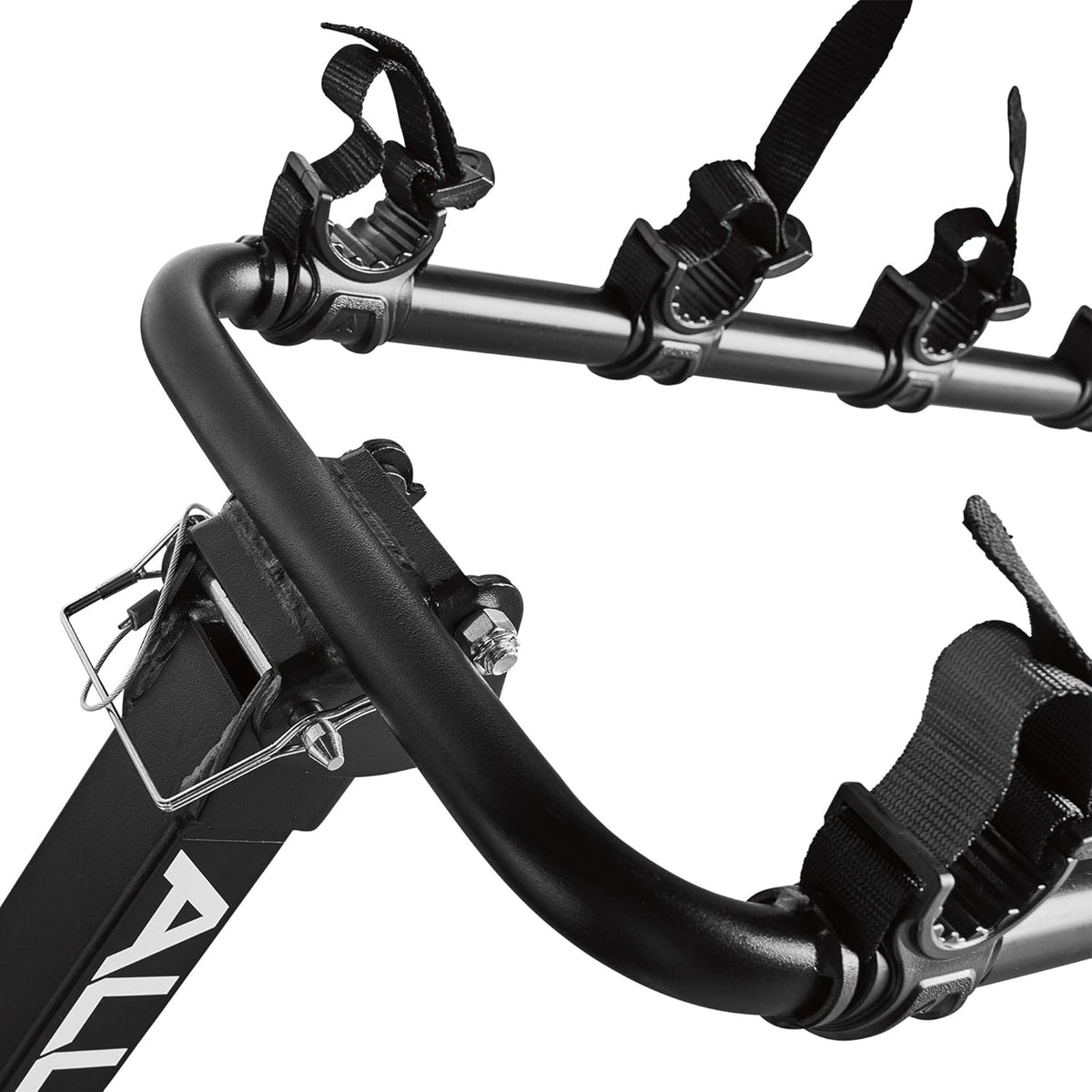 Allen Sports Deluxe 4-bike hitch mount rack side detail Canada