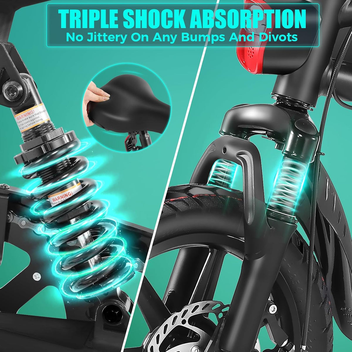 ANCHEER 20-inch cockpit — integrated display and single-cable brake run cleanly down the folding stem