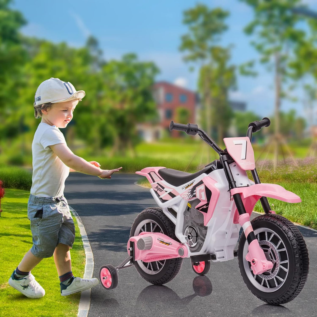 AOKOY kids dirt bike side profile