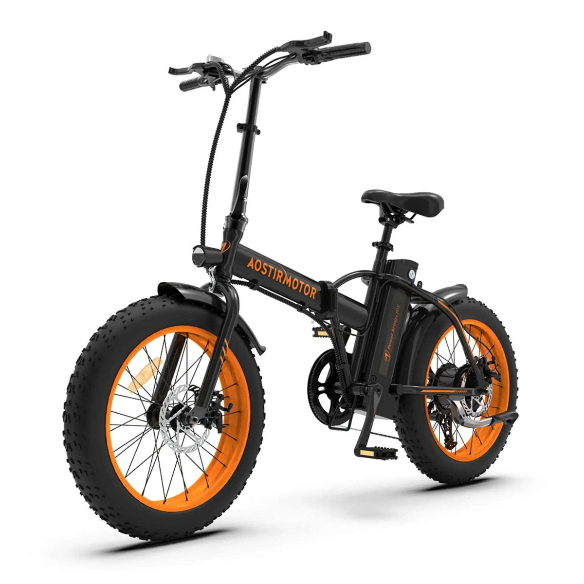 AOSTIRMOTOR A20 folding fat tire e-bike in black