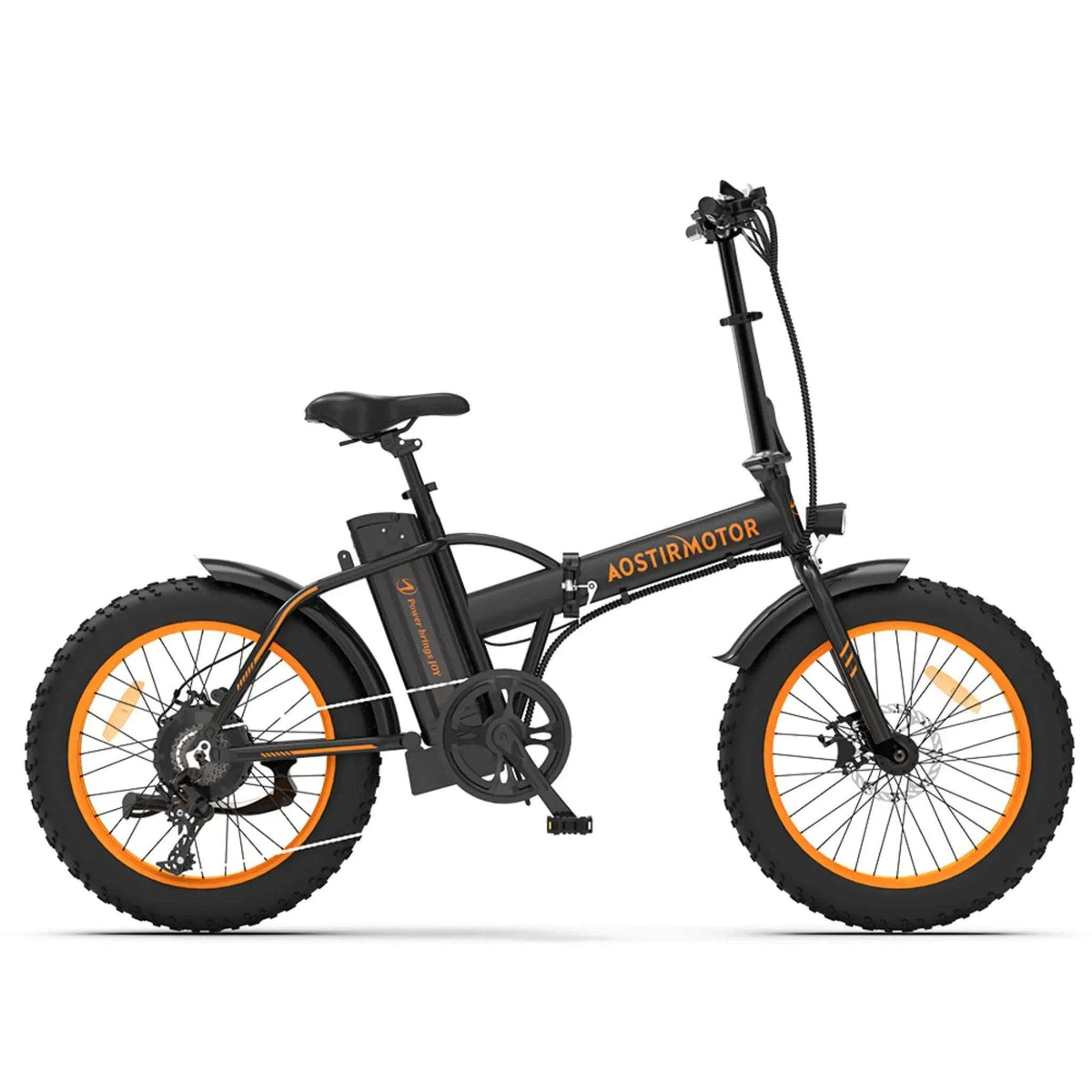 AOSTIRMOTOR A20 folding fat tire e-bike orange variant