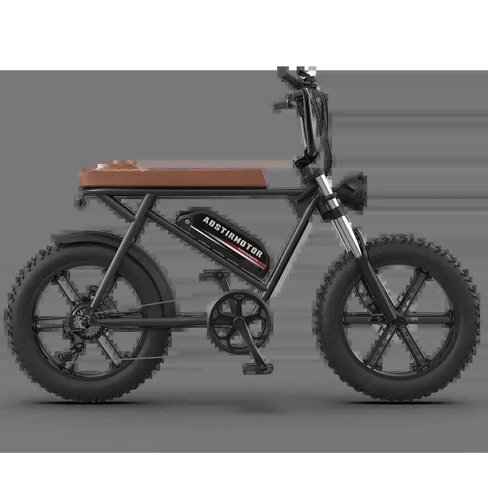 Aostirmotor Storm e-bike shown in a studio side angle