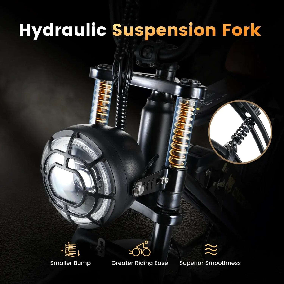 CycRun 750W Moped Style Electric Bike - Street Rides