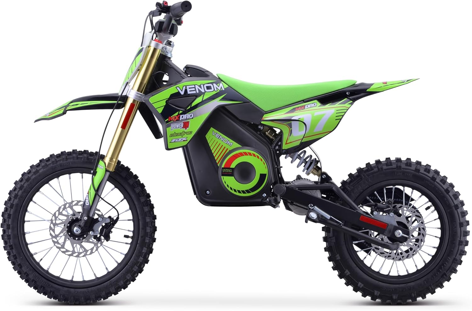 Belmonte Venom Pro dirt bike front three-quarter view