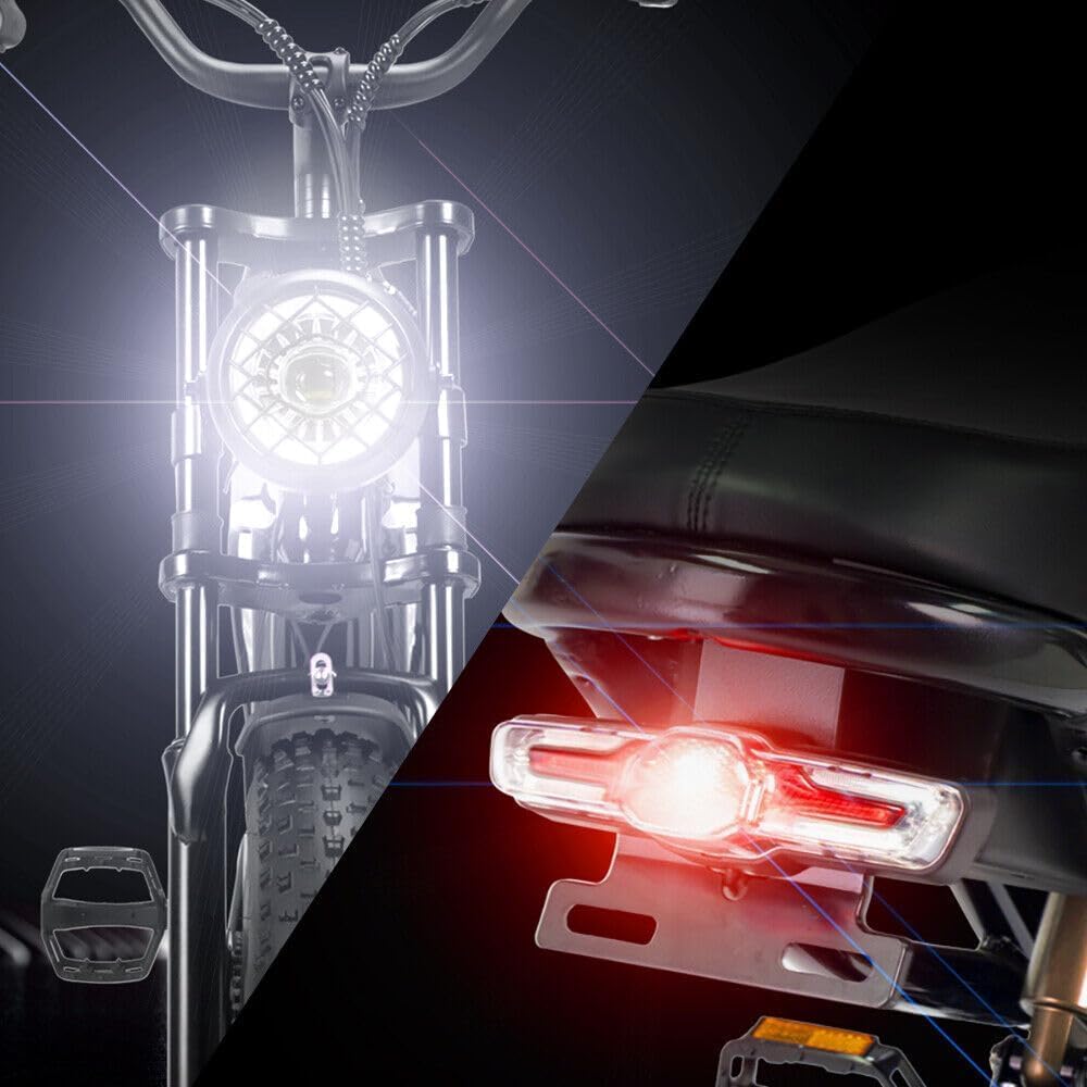 Battery pack hidden inside the frame — keeps the motorcycle aesthetic intact