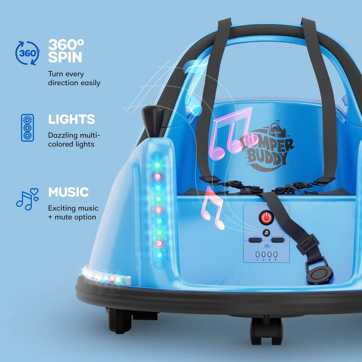 12V kids electric bumper car rear view Canada