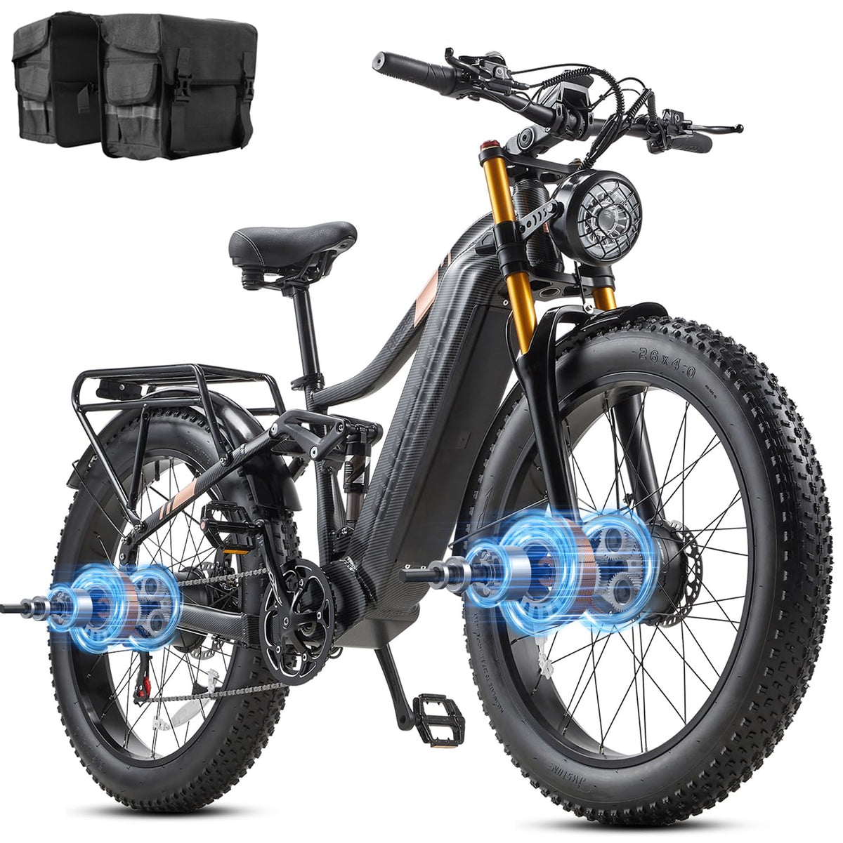 BURCHIN full suspension e-bike drive side view