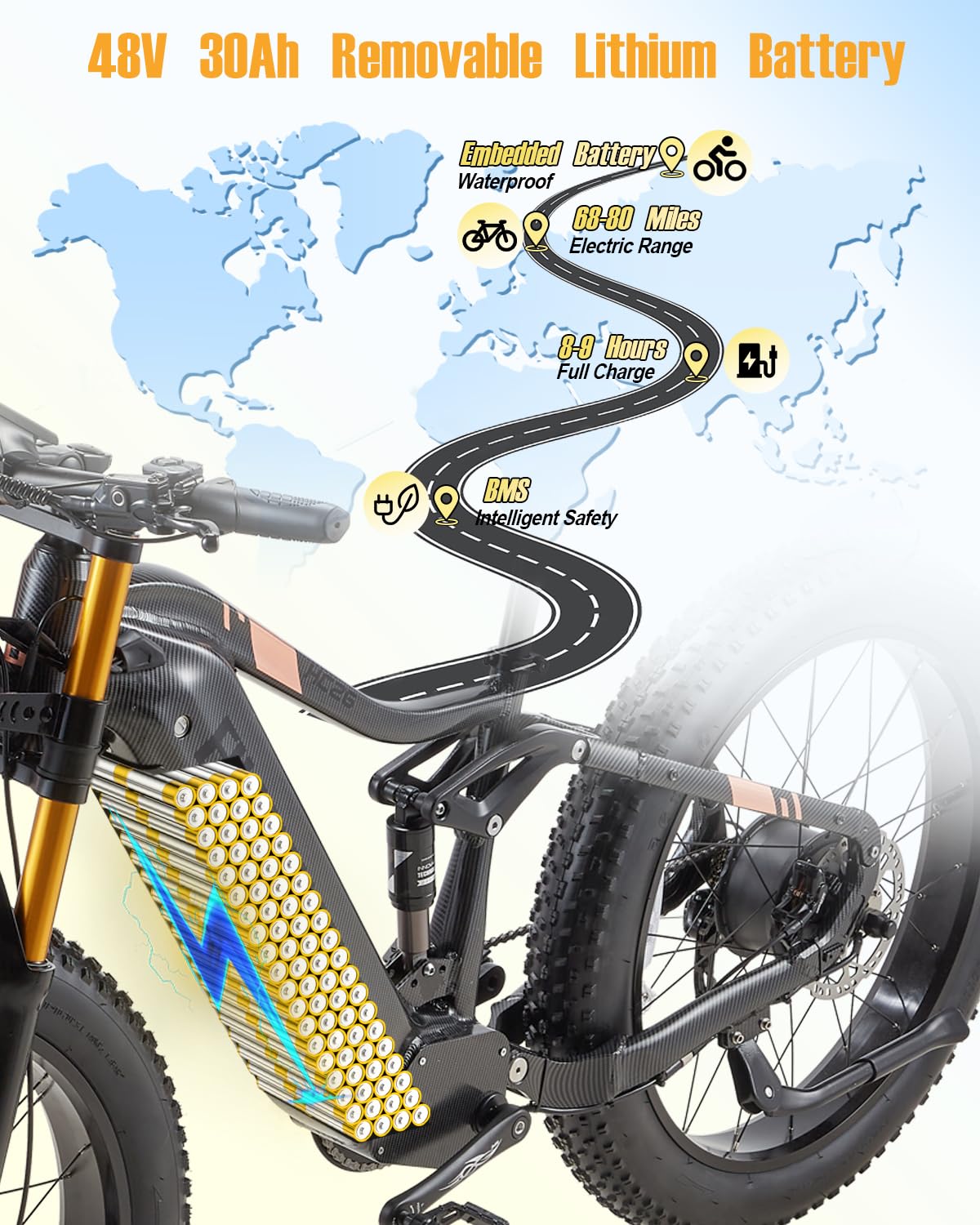 BURCHIN full suspension e-bike shifter detail