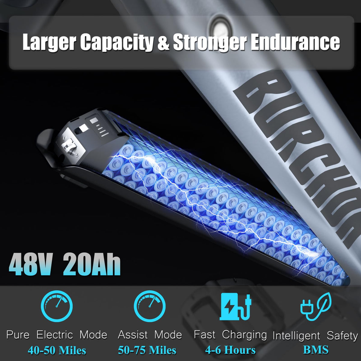 BURCHIN full suspension e-bike suspension detail