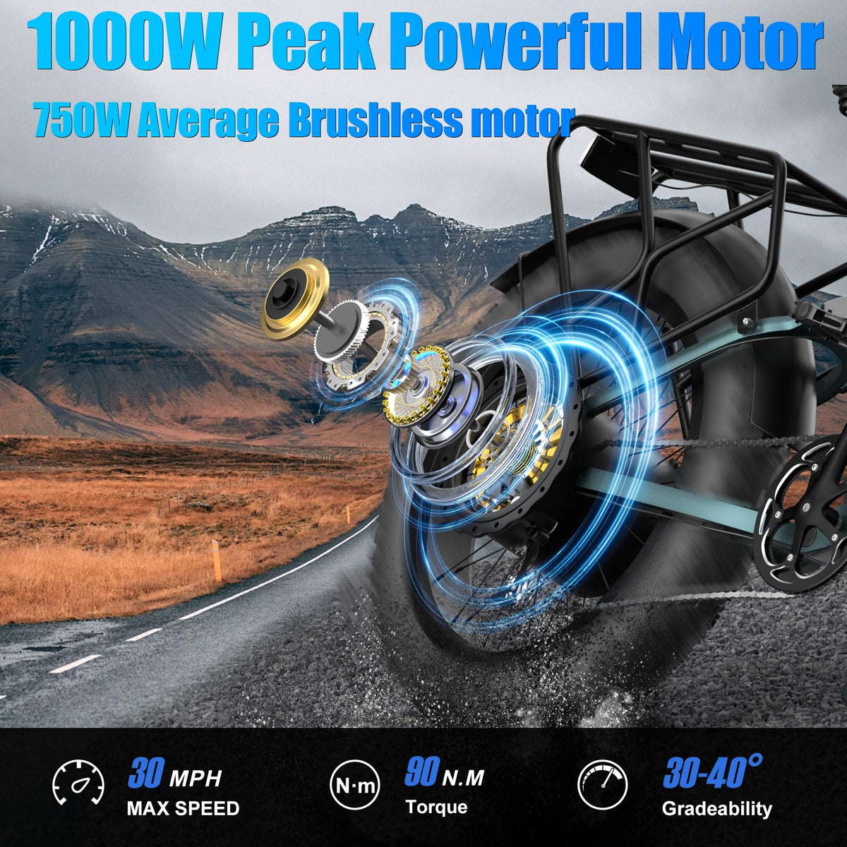 BURCHIN full suspension e-bike wheel detail