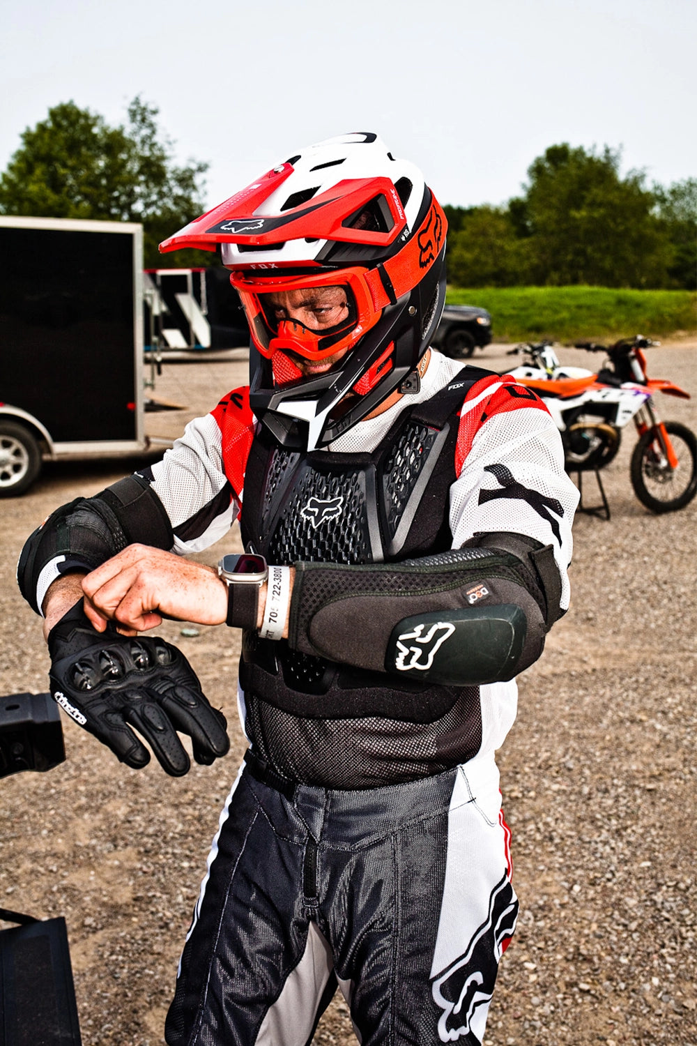Caofen F80 Off-Road electric motorcycle Canada action image two