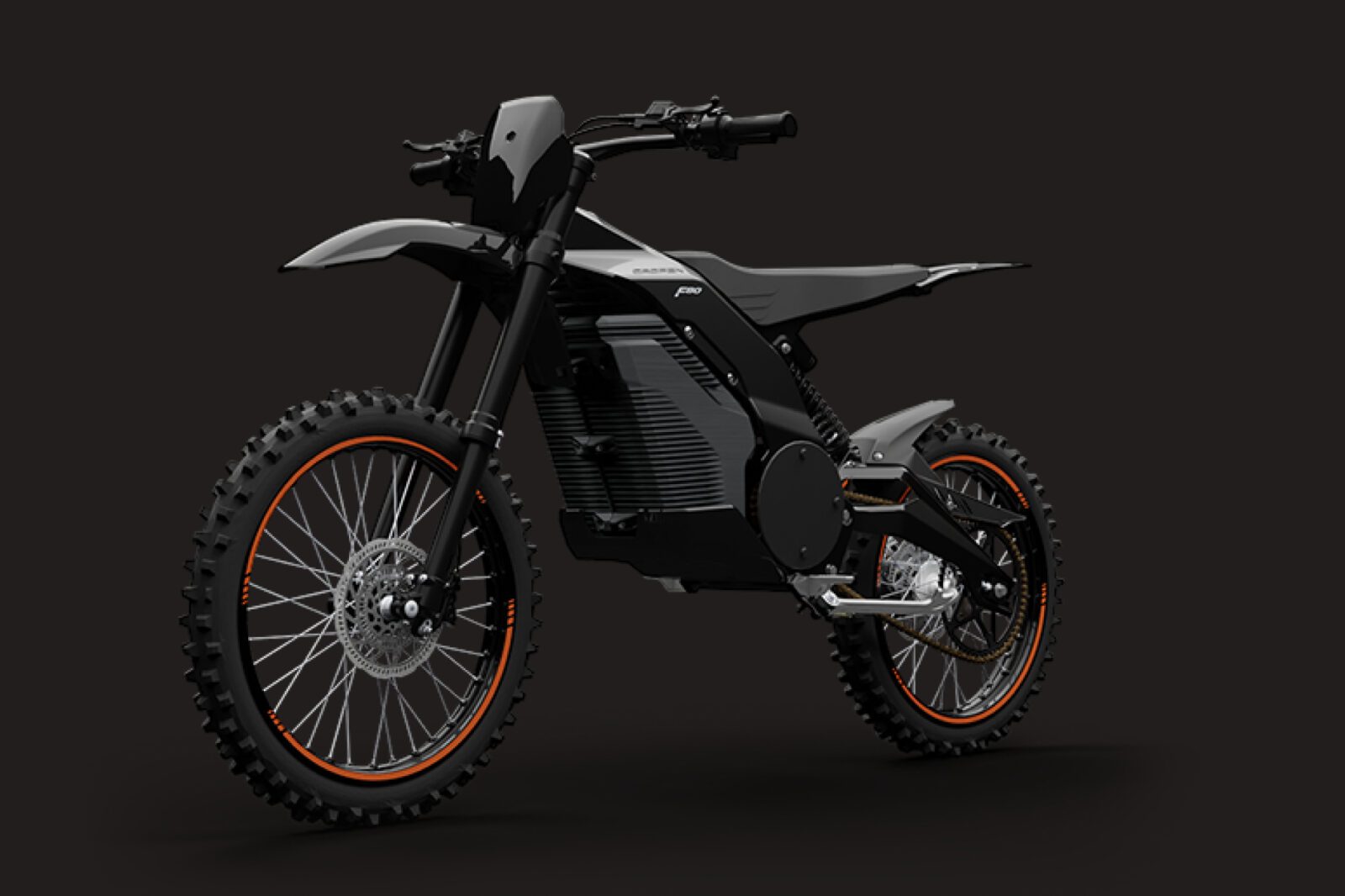 Caofen F80 Off-Road electric motorcycle Canada trail stance image