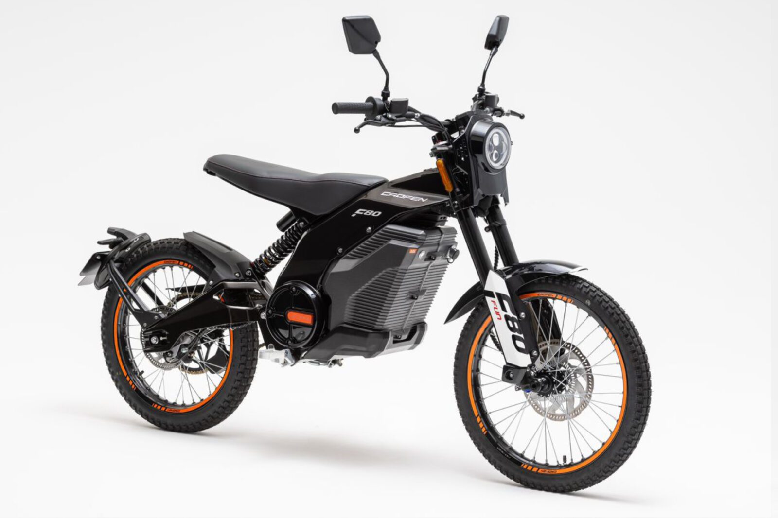 Caofen F80 On-Road electric motorcycle Canada alternate side profile
