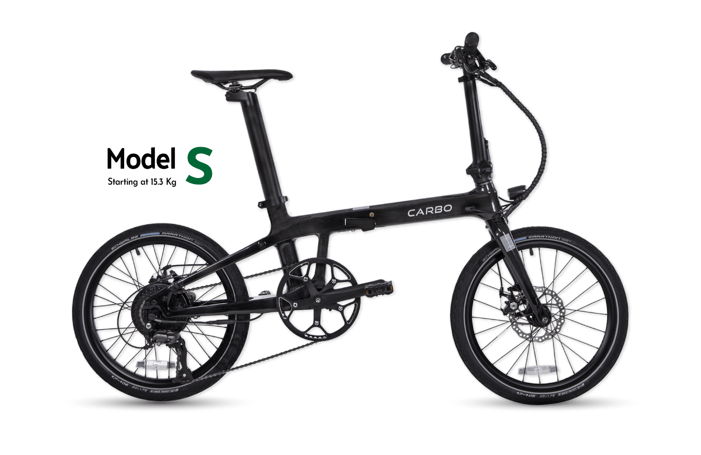 CARBO S carbon folding frame detail
