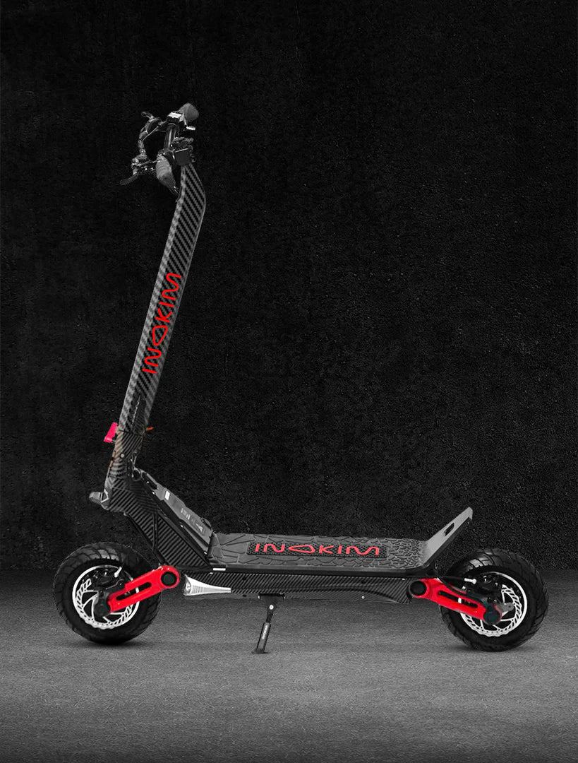 INOKIM OXO electric scooter with red frame detail