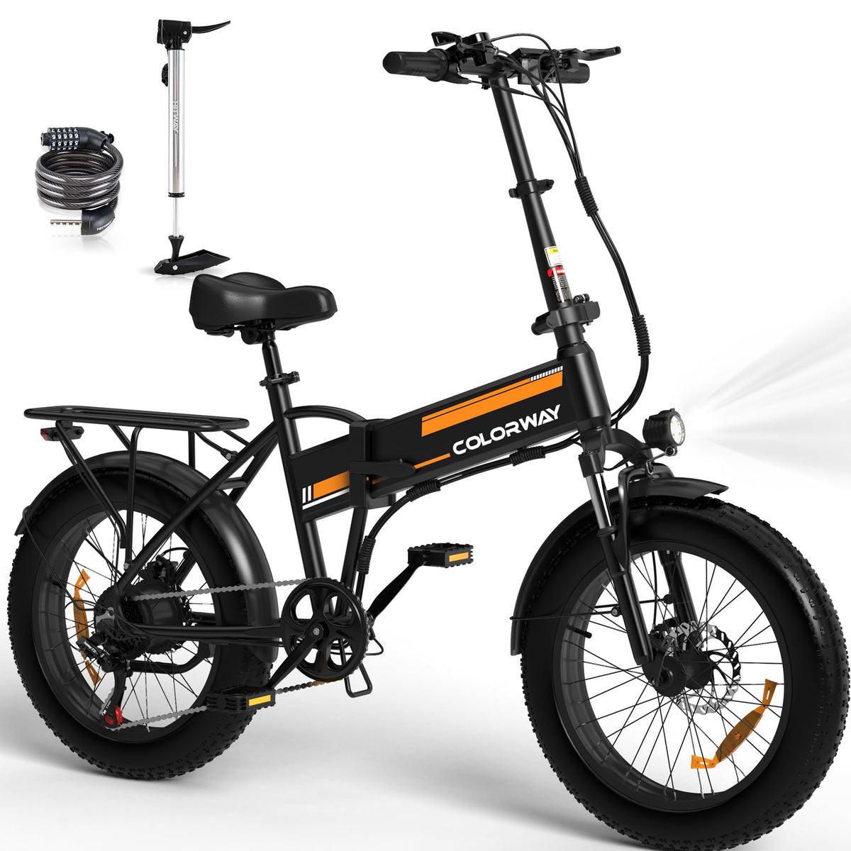 COLORWAY BK10 — the matte black finish and fat tires visible from the front