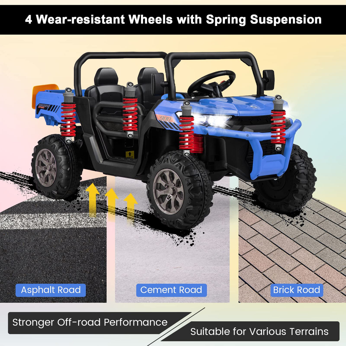 Costzon 2-seater ride-on car final display angle