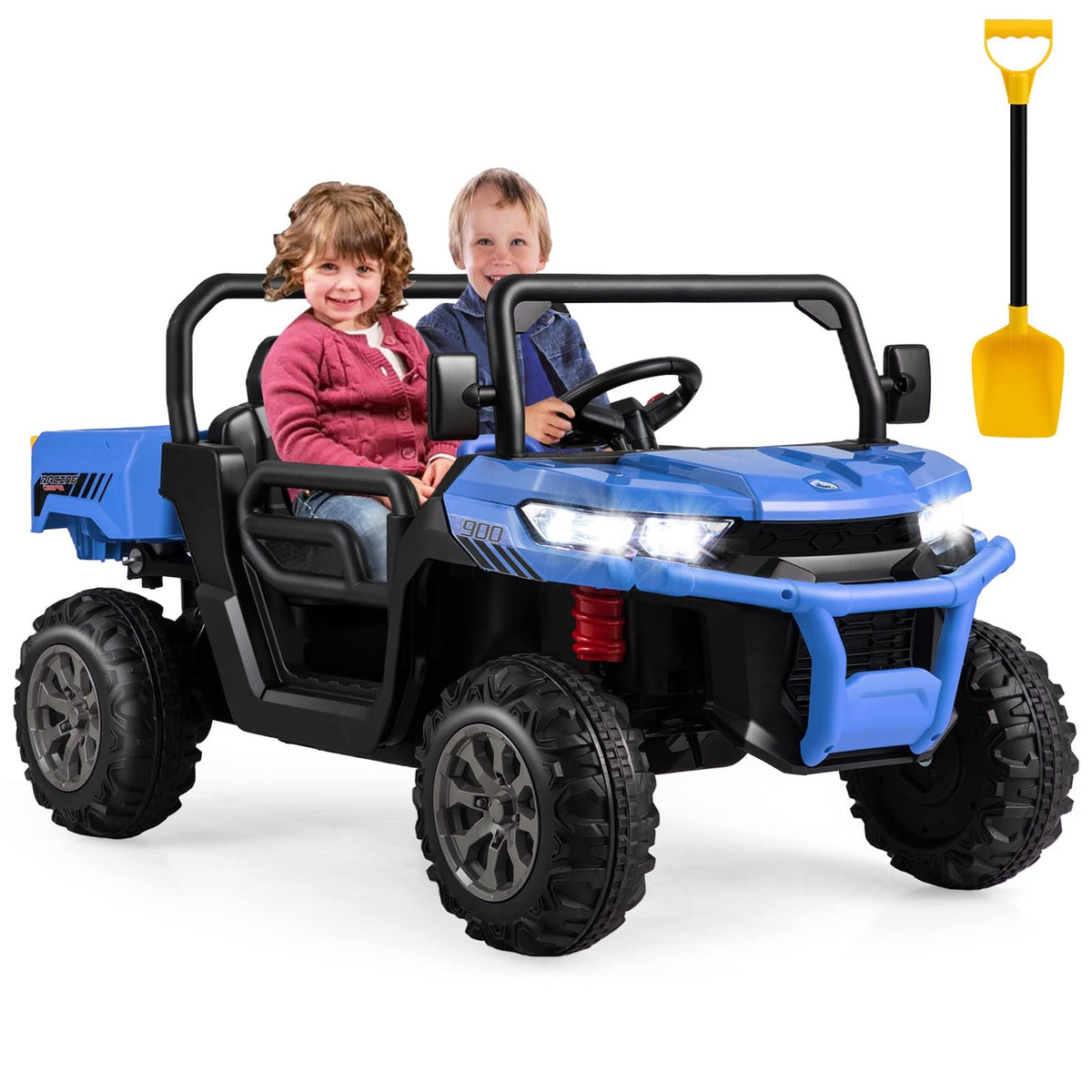 Costzon 2-seater ride-on car rear seat angle