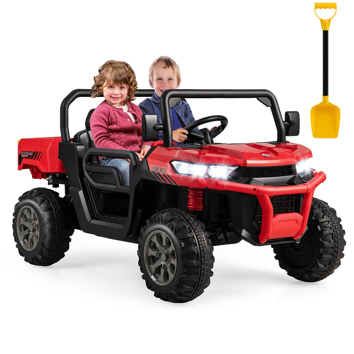 Costzon 2-seater ride-on car rear view