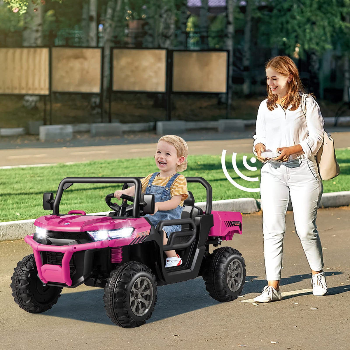 Costzon 24V ride-on rear angle