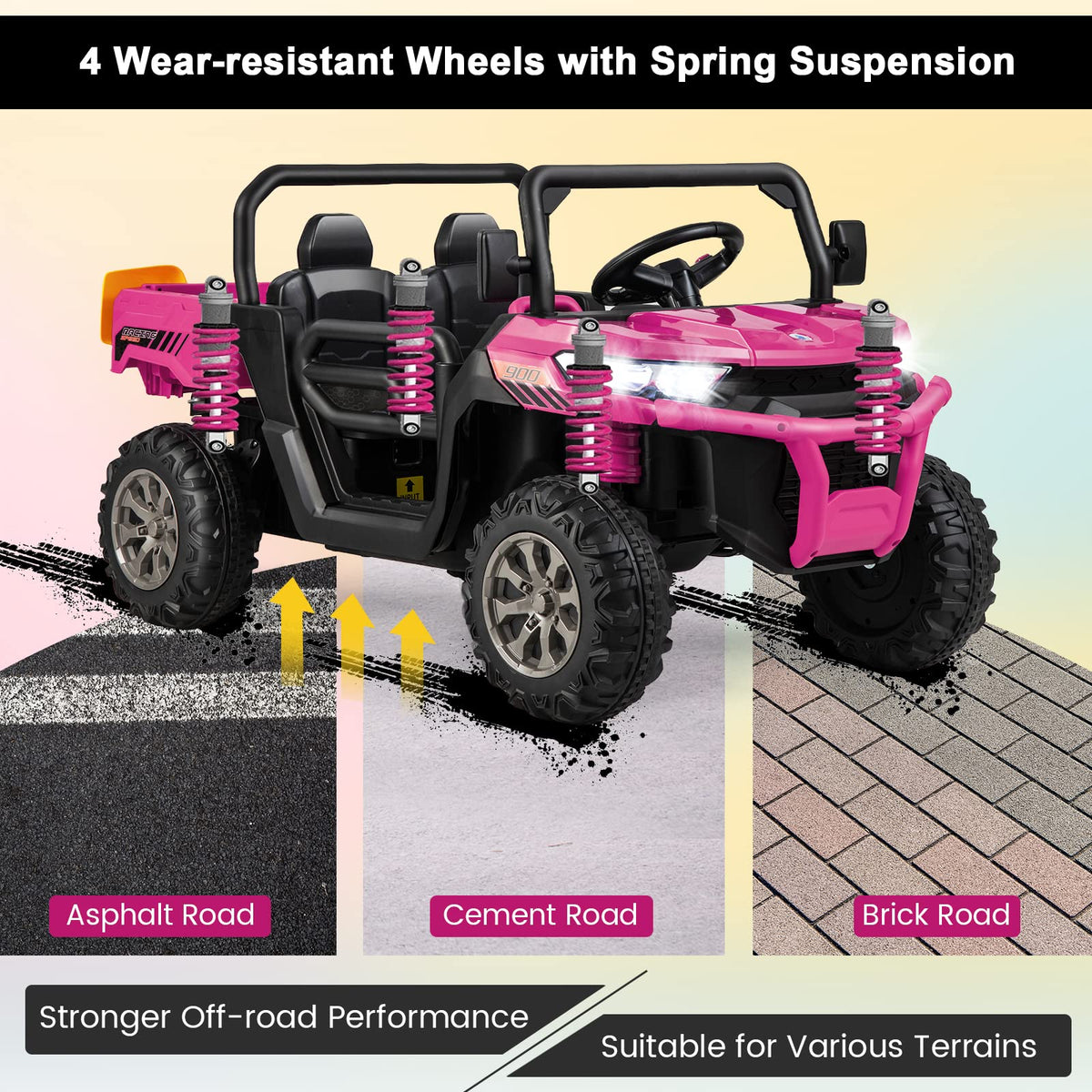 Costzon 24V ride-on side angle