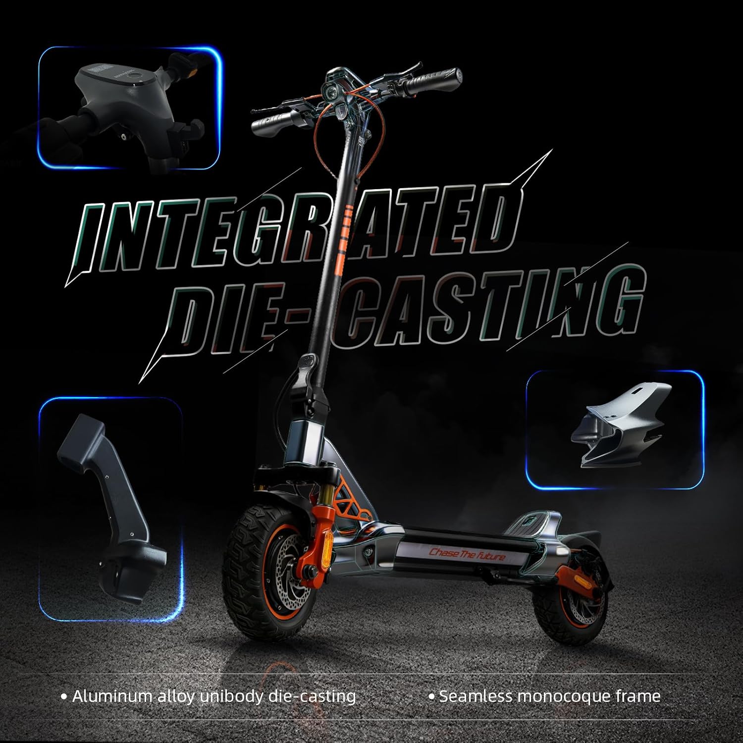 CUNFON RZ1000 Canada folding electric scooter front angle