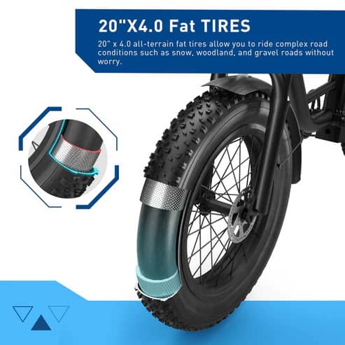 Hiboy EX6 Step-thru Fat Tire Electric Bike - Street Rides