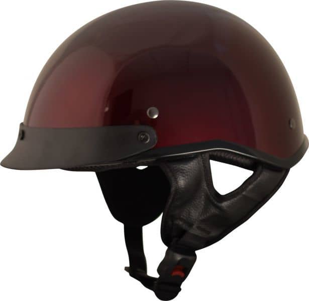 burgundy motorcycle half helmet PHX Breeze 2 Helmet - Pure, Gloss Burgundy