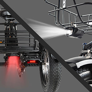 LED Lights-DWMEIGI MG1703 750W Electric Trike - Street Rides