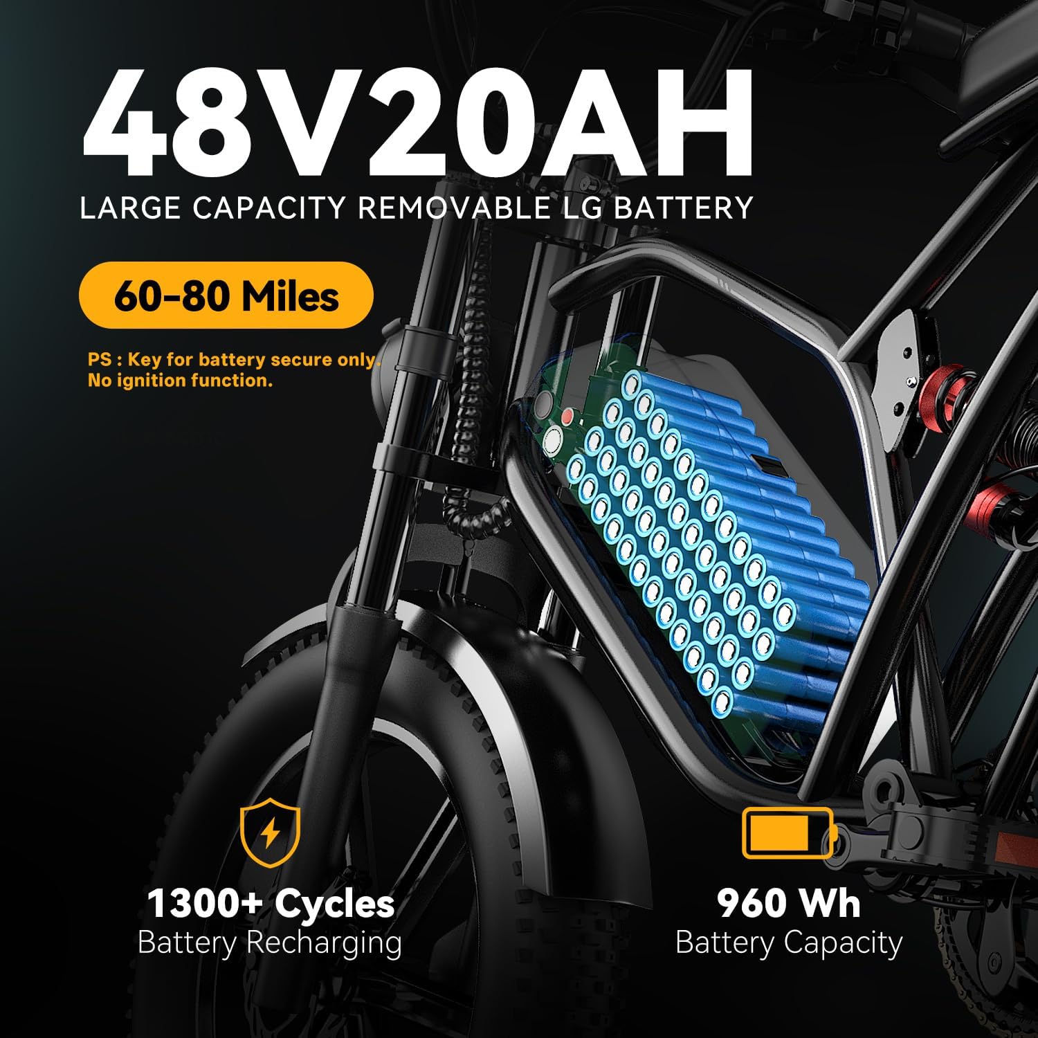 Cybervelo EK11 battery close-up