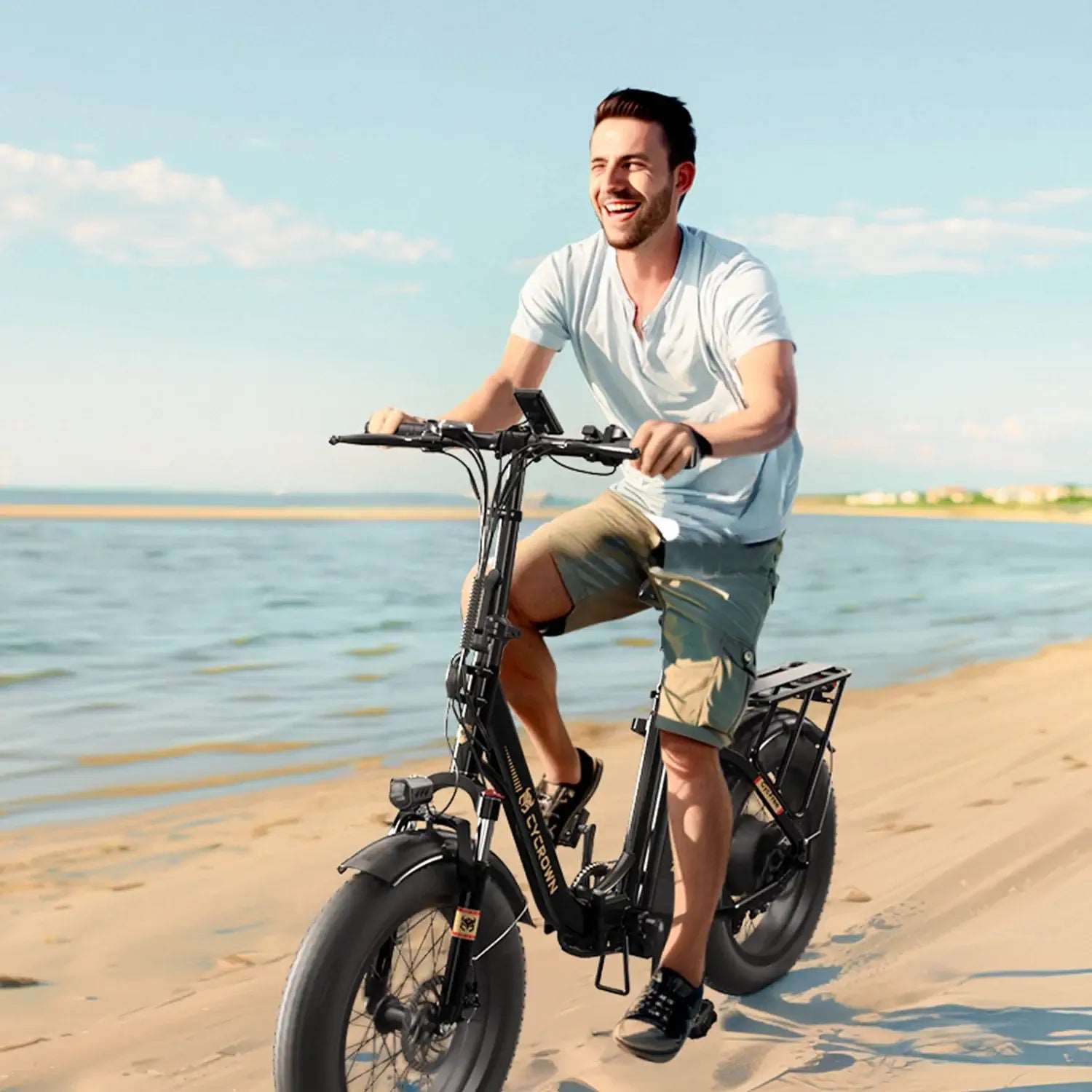 CycFree 120KM long-range electric bike in black