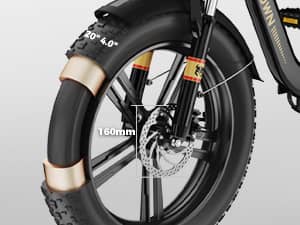 Fat tire built for city roads, snow and trails