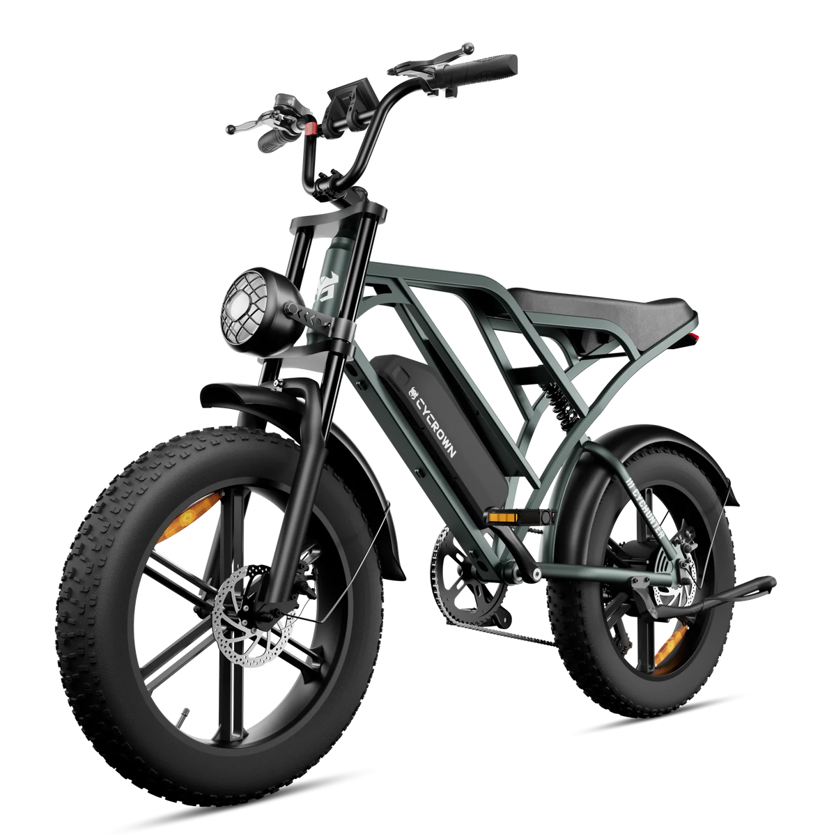 CycHunter vintage electric bike detail view