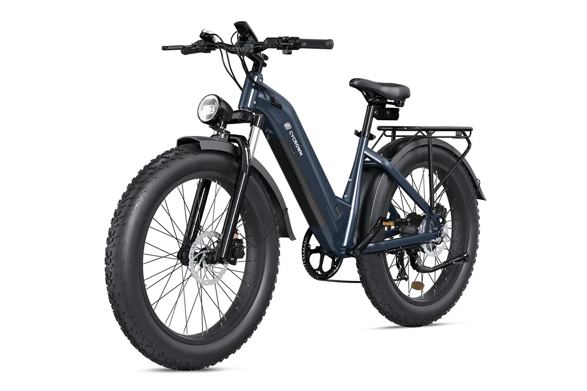 CYCROWN CycVerve 1000W fat tire e-bike detail view