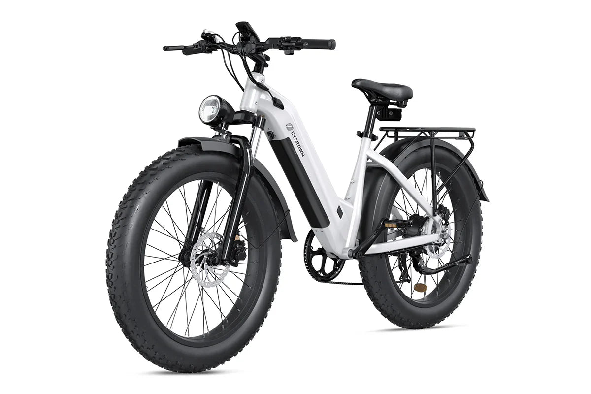 CYCROWN CycVerve 1000W fat tire e-bike lifestyle view